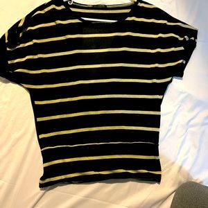 Black and Tan striped top